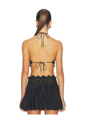 retrofete Summer Top in Black. Size L. Also in S, M.