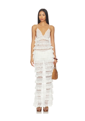 Tularosa Lucila Gown in White. Size L. Also in M, S, XL, XS, XXS.