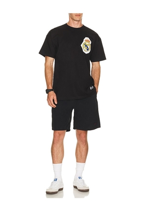 Real Madrid Ransom Tee in Black. Size L. Also in M, S, XL/1X.