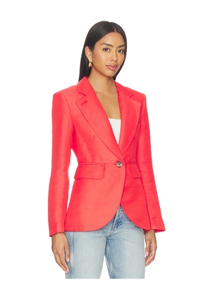 Smythe Seamed Blazer in Red. Size 0. Also in 2.
