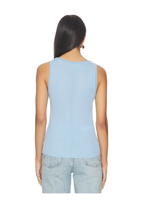 Veronica Beard Birke Knit Tank Top in Baby Blue. Size L. Also in S, M.