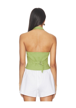 Veronica Beard Arabella Vest Top in Green. Size 0. Also in 00, 2, 4, 6, 8, 10.