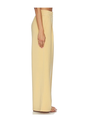 Varley The Extra Wide Leg Pant in Yellow. Size L. Also in XS, S, M.