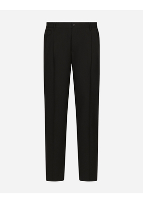 Dolce & Gabbana Classic Wool Pants - Man Pants And Shorts Black 50