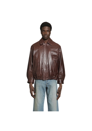 Leather Vintage Zip Jacket