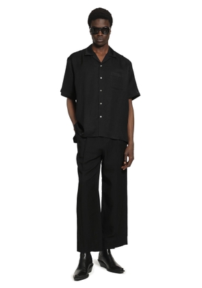 Bright Twill Open Collar Short Sleeve Shirt