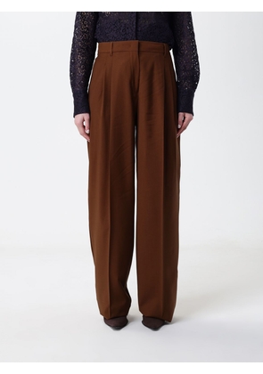 Pants MAX MARA Woman color Cocoa