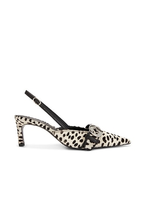 Coperni Belt Kitten Heel in White & Black Print - Black,White. Size 36 (also in 37, 38, 40, 41).