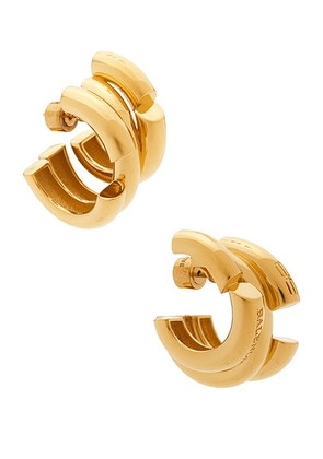 Balenciaga St. Germain XL Earrings in Shiny Gold - Metallic Gold. Size all.
