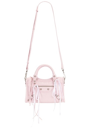 Balenciaga Le City Mini Bag in Petal Pink & White Snow - Pink. Size all.