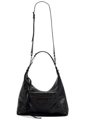 Balenciaga Le City Small Hobo Bag in Black - Black. Size all.