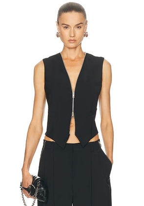 Alexander Wang Tailored Vest in Black - Black. Size 0 (also in 2, 4, 6, 8).