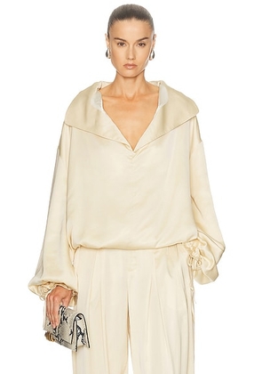 Aya Muse Lumara Top in Champagne Gold - Metallic Gold. Size M (also in L).