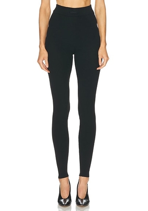 Fear of God ESSENTIALS Rib Knit Legging in Vintage Black - Black. Size XS (also in L, M, S, XL).