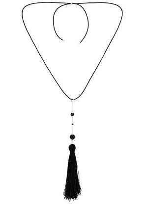 Karen Arcanjo No. 2 Onyx Necklace in Black - Black. Size all.