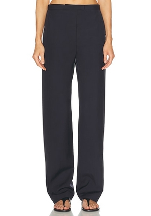 KHAITE Borden Pant in Dark Navy - Navy. Size 0 (also in 2, 4, 6, 8).