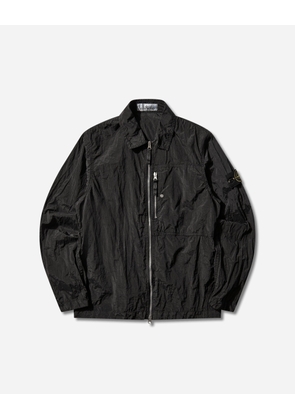 Men s Nylon Metal Overshirt Black