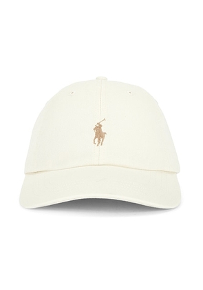 Polo Ralph Lauren Polo Ralph Baseball Hat in Parchment Cream - Cream. Size all.