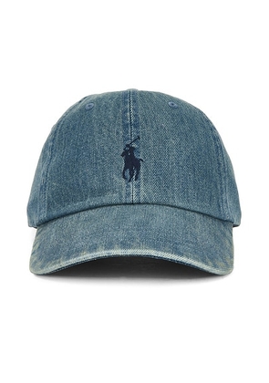 Polo Ralph Lauren Denim Baseball Hat in Light Wash Denim - Blue. Size all.