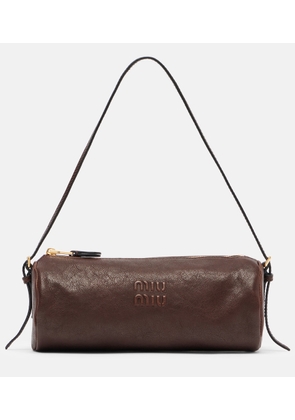 Miu Miu Logo leather shoulder bag