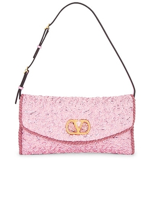 Valentino Garavani Vain Soft Clutch in Rosa - Pink. Size all.