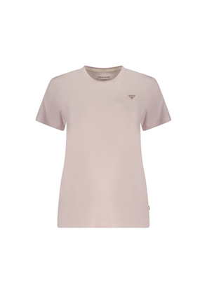 Guess Jeans Pink Cotton T-Shirt - XS