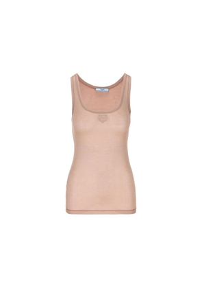 Prada Multicolor Silk Tank Tops - 42