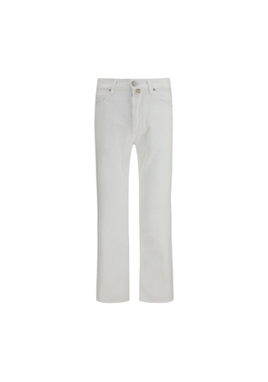 Jacob Cohen White Cotton Straight-Leg Jeans - W29