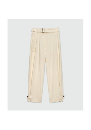 MSGM White Viscose Casual Pants - IT40