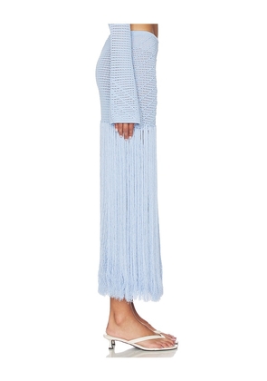 DEVON WINDSOR Edna Maxi Skirt in Baby Blue. Size L. Also in S.