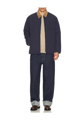 Bound Quilted Jacket in Navy. Size S. Also in M.