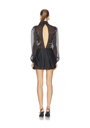 Camila Coelho Ruvina Mini Dress in Black. Size M. Also in S, XXS, L.