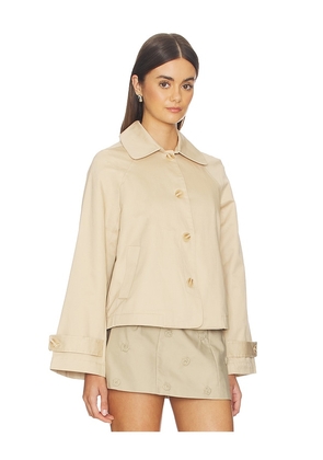 GUIZIO Romeo Trench in Tan. Size L. Also in M, S, XS.