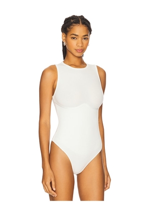 fleur du mal Hourglass Rib Bodysuit in Ivory. Size M. Also in L, S, XS.