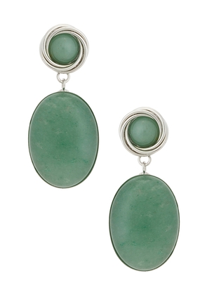 Jennifer Behr Ruthie Earrings in Mint.
