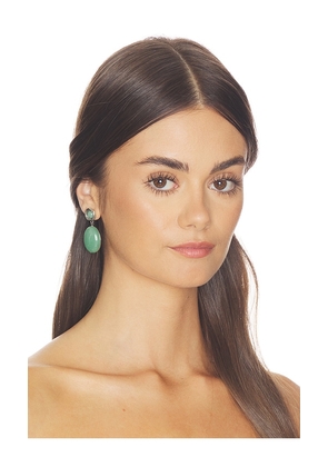 Jennifer Behr Ruthie Earrings in Mint.
