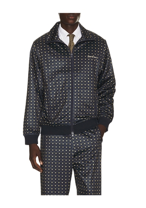 House of Sunny The Benny Tracksuit Jacket in Navy. Size S. Also in M, L, XL/1X.