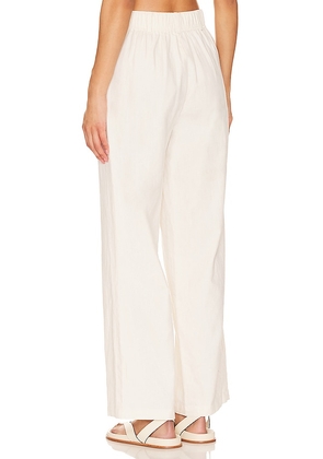LSPACE Rhodes Pant in Cream. Size M. Also in XS, L.