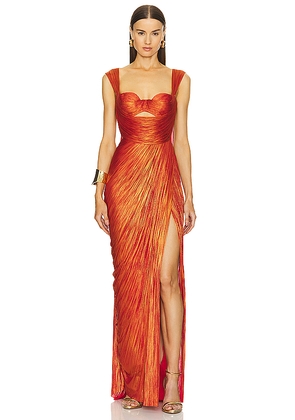 Maria Lucia Hohan Margaux Gown in Orange. Size 36/4. Also in 34/2.