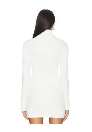 Lovers and Friends Kariselle Zip Up Cardigan in White. Size S. Also in XS, M.