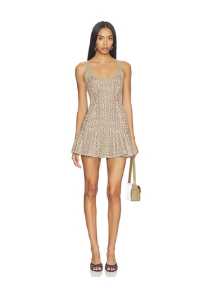 KNWLS Vanice Dress in Pink,Brown. Size S. Also in M, L.