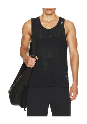 Satisfy Space-O Singlet in Black. Size S. Also in L, XL.