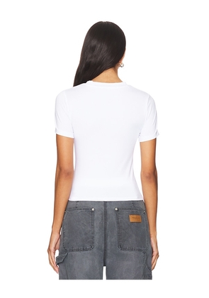 RTA Flora Western Logo T Shirt in White. Size S. Also in XS, M.