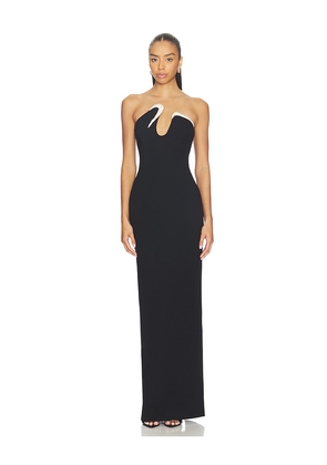 Rachel Gilbert Tessa Gown in Black. Size 1. Also in 3.