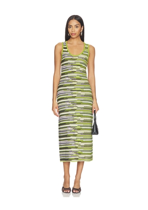 Proenza Schouler White Label Proenza Schouler Zinah Knit Dress in Green,Black. Size XS. Also in S, M, L.