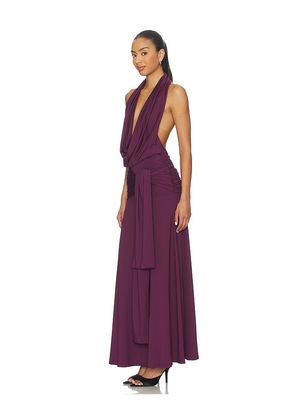 superdown Arwen Maxi Dress In Plum in Purple. Size M. Also in XS, S, L.