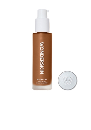 Wonderskin Hyper Bond All-Day Stay Serum Foundation in Brown.