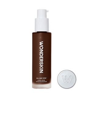 Wonderskin Hyper Bond All-Day Stay Serum Foundation in Brown.