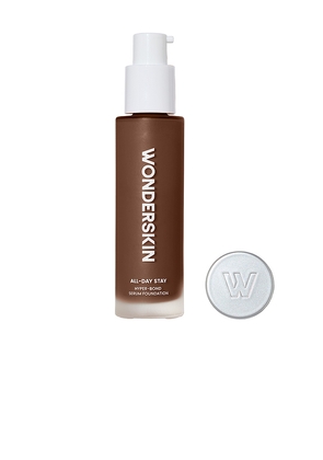 Wonderskin Hyper Bond All-Day Stay Serum Foundation in Brown.