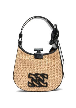 Casadei Vandome logo-detail shoulder bag - Neutrals